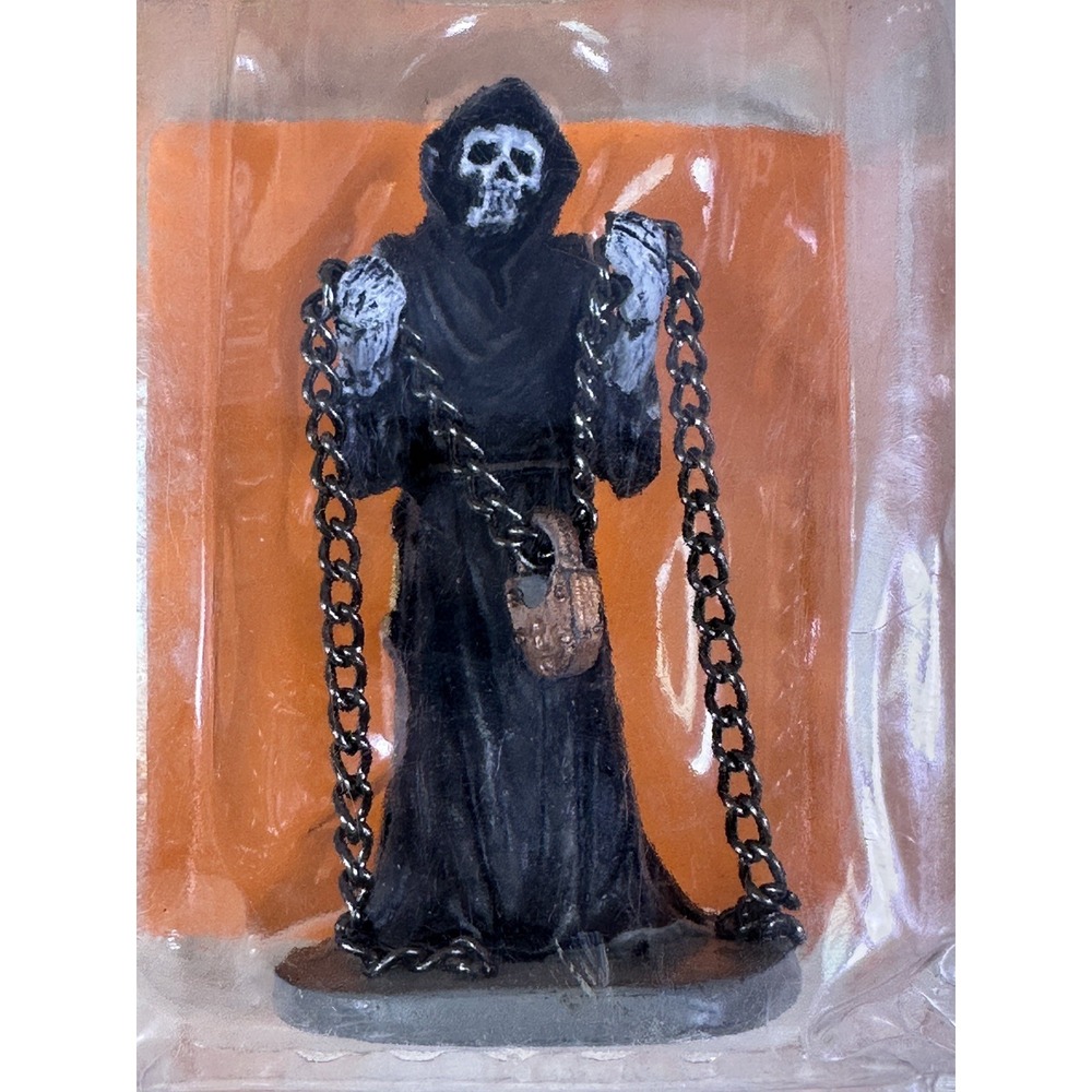 Lemax 12004 CHAINS Spooky Town Figurine Halloween Decor Skeleton Reaper Figure